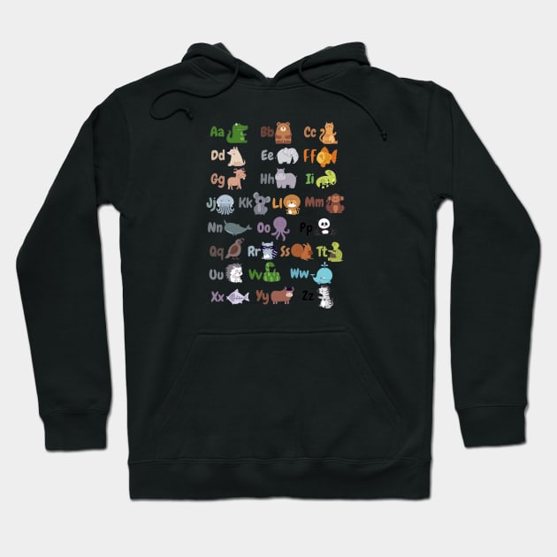 ABC: Animal Alphabet Hoodie by Belcordi